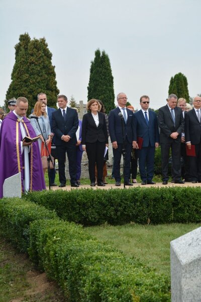 Pogrzeb żołnierzy Armii Krajowej w Ejszyszkach na Litwie – 8 września 2018. Fot. Michał Siemiński (IPN)