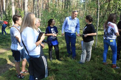 Wyjazd edukacyjny dla laureatów konkursu „Sprzączki i guziki z orzełkiem ze rdzy…” na Litwę i Łotwę – Raubiszki, 11 września 2018