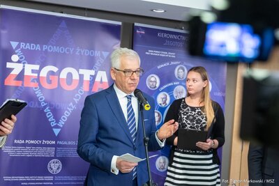 Otwarcie wystawy IPN „Żegota” Rada Pomocy Żydom w Sejmie Republiki Litewskiej, Wilno 13 września 2018 r.