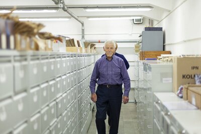 Przedstawiciele Stowarzyszenia Polskich Kombatantów w Australii odwiedzili IPN – 14 września 2018. Fot. Katarzyna Hołopiak (IPN)