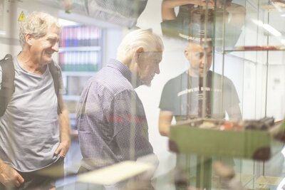 Przedstawiciele Stowarzyszenia Polskich Kombatantów w Australii odwiedzili IPN – 14 września 2018. Fot. Katarzyna Hołopiak (IPN)