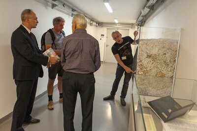 Przedstawiciele Stowarzyszenia Polskich Kombatantów w Australii odwiedzili IPN – 14 września 2018. Fot. Katarzyna Hołopiak (IPN)