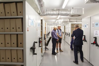 Przedstawiciele Stowarzyszenia Polskich Kombatantów w Australii odwiedzili IPN – 14 września 2018. Fot. Katarzyna Hołopiak (IPN)