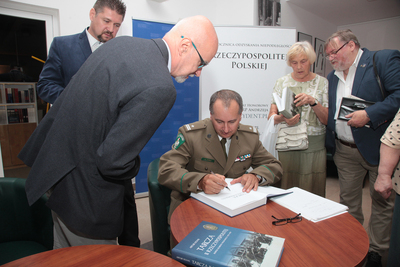 Promocja książek Artura Ochała na temat Korpusu Ochrony Pogranicza – Warszawa, 17 września 2018. Fot. P. Życieński (IPN)