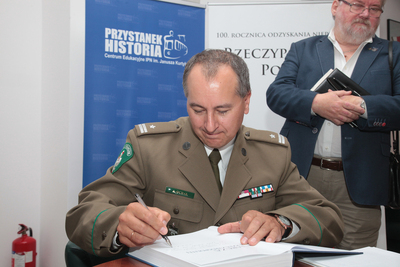 Promocja książek Artura Ochała na temat Korpusu Ochrony Pogranicza – Warszawa, 17 września 2018. Fot. P. Życieński (IPN)
