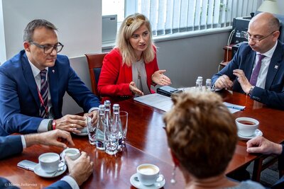 Wizyta przedstawicieli instytucji polonijnych z Australii w Instytucie Pamięci Narodowej – 18 września 2018. Fot. Marcin Jurkiewicz