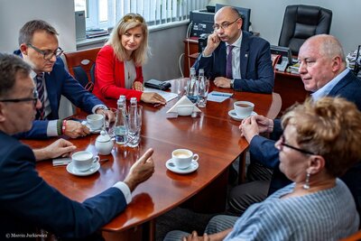 Wizyta przedstawicieli instytucji polonijnych z Australii w Instytucie Pamięci Narodowej – 18 września 2018. Fot. Marcin Jurkiewicz