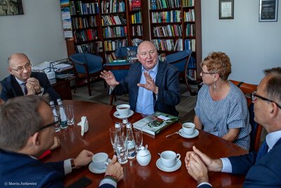 Wizyta przedstawicieli instytucji polonijnych z Australii w Instytucie Pamięci Narodowej – 18 września 2018. Fot. Marcin Jurkiewicz