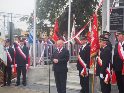 Przemawia prezydent Siedlec Wojciech Kudelski [fot. B. Nowak, BUWiM IPN]