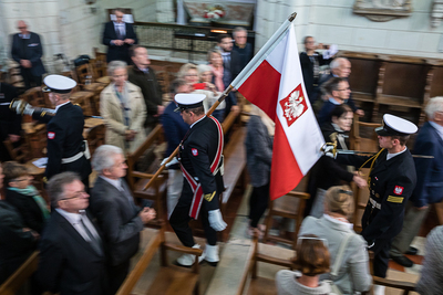 Uroczystości sprowadzenia do Polski szczątków admirała Józefa Unruga i jego żony Zofii – Montrésor (Francja), 24 września 2018. Fot. Sławek Kasper (IPN)