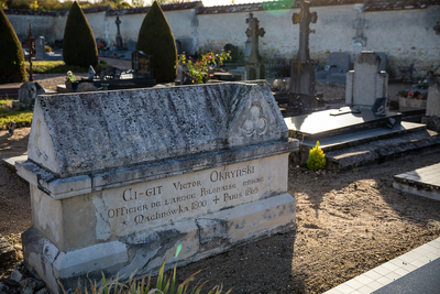 Uroczystości sprowadzenia do Polski szczątków admirała Józefa Unruga i jego żony Zofii – Montrésor (Francja), 24 września 2018. Fot. Sławek Kasper (IPN)