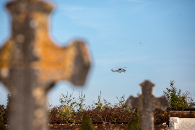 Uroczystości sprowadzenia do Polski szczątków admirała Józefa Unruga i jego żony Zofii – Montrésor (Francja), 24 września 2018. Fot. Sławek Kasper (IPN)