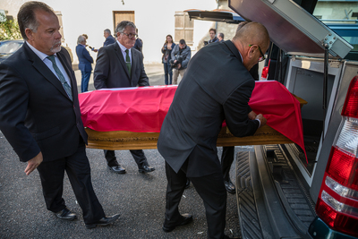 Uroczystości sprowadzenia do Polski szczątków admirała Józefa Unruga i jego żony Zofii – Montrésor (Francja), 24 września 2018. Fot. Sławek Kasper (IPN)