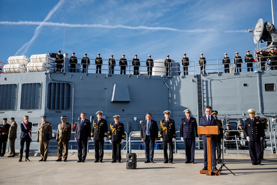 Dariusz Gwizdała, wiceszef Biura Bezpieczeństwa Narodowego – Port Wojenny w Brest (Francja), 25 września 2018. Fot. sk/IPN