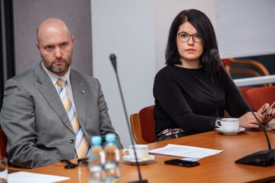 Specjalna sprawozdawczyni ONZ w dziedzinie praw kulturalnych z wizytą w IPN – 25 września 2018. Fot. Marcin Jurkiewicz (IPN)