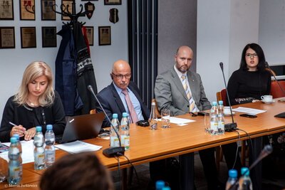 Specjalna sprawozdawczyni ONZ w dziedzinie praw kulturalnych z wizytą w IPN – 25 września 2018. Fot. Marcin Jurkiewicz (IPN)