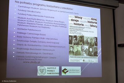 Konferencja prasowa na temat programów poświęconych stratom osobowym i ofiarom represji – Warszawa, 27 września 2018. Fot. Marcin Jurkiewicz (IPN)