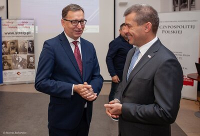 Konferencja prasowa na temat programów poświęconych stratom osobowym i ofiarom represji – Warszawa, 27 września 2018. Fot. Marcin Jurkiewicz (IPN)