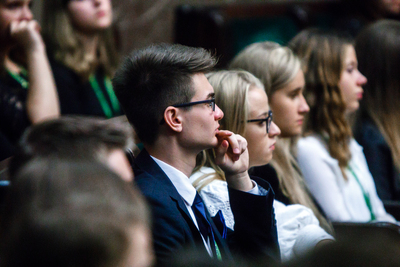 Finał ogólnopolskiego projektu edukacyjnego Sejm Dzieci i Młodzieży – Warszawa, 27 września 2018. Fot. Sławek Kasper (IPN)