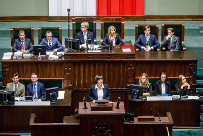 Finał ogólnopolskiego projektu edukacyjnego Sejm Dzieci i Młodzieży – Warszawa, 27 września 2018. Fot. Sławek Kasper (IPN)