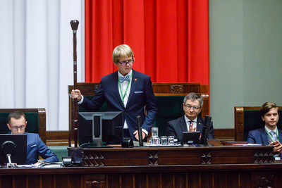 Finał ogólnopolskiego projektu edukacyjnego Sejm Dzieci i Młodzieży – Warszawa, 27 września 2018. Fot. Sławek Kasper (IPN)