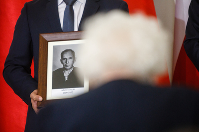 Wręczanie not identyfikacyjnych w Pałacu Prezydenckim – Warszawa, 4 października 2018. Fot. Sławek Kasper (IPN)