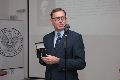 Konferencja prasowa na temat II edycji konkursu „Niezwyciężeni 1918. Ofiary totalitaryzmów” – 5 października 2018. Fot. Piotr Życieński (IPN)