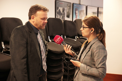 Konferencja prasowa na temat II edycji konkursu „Niezwyciężeni 1918. Ofiary totalitaryzmów” – 5 października 2018. Fot. Piotr Życieński (IPN)