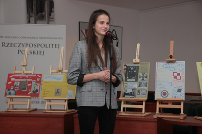 Konferencja prasowa na temat II edycji konkursu „Niezwyciężeni 1918. Ofiary totalitaryzmów”. Podsumowanie I edycji – 5 października 2018. Fot. Piotr Życieński (IPN)