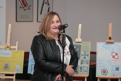 Konferencja prasowa na temat II edycji konkursu „Niezwyciężeni 1918. Ofiary totalitaryzmów”. Podsumowanie I edycji – 5 października 2018. Fot. Piotr Życieński (IPN)