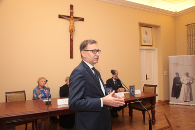 Prezentacja III tomu „Pro memoria” prymasa Stefana Wyszyńskiego – Warszawa, 8 października 2018. Fot. Piotr Życieński (IPN)