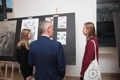 Wernisaż wystawy pokonkursowej „Jeszcze Polska...” – Warszawa, 9 października 2018. Fot. Piotr Życieński (IPN)