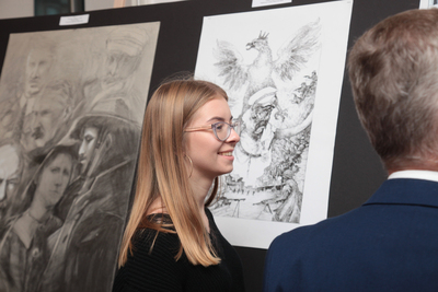 Wernisaż wystawy pokonkursowej „Jeszcze Polska...” – Warszawa, 9 października 2018. Fot. Piotr Życieński (IPN)