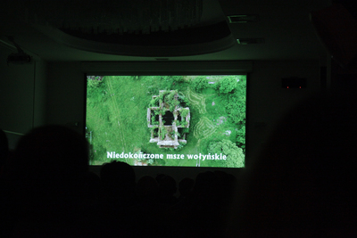 Pokaz filmu „Niedokończone msze wołyńskie” – 15 października 2018. Fot. Piotr Życieński (IPN)