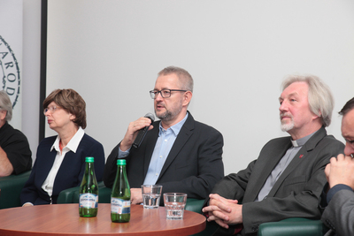 Pokaz filmu „Niedokończone msze wołyńskie” – 15 października 2018. Fot. Piotr Życieński (IPN)