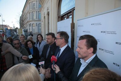 Wernisaż wystawy „Wyszyńskiego i Wojtyły gramatyka życia” – Warszawa, 16 października 2018. Fot. Piotr Życieński (IPN)