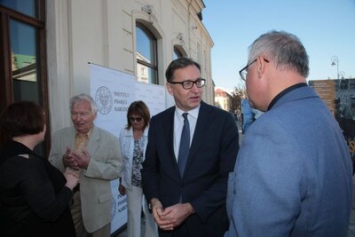 Wernisaż wystawy „Wyszyńskiego i Wojtyły gramatyka życia” – Warszawa, 16 października 2018. Fot. Piotr Życieński (IPN)