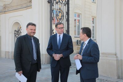 Wernisaż wystawy „Wyszyńskiego i Wojtyły gramatyka życia” – Warszawa, 16 października 2018. Fot. Piotr Życieński (IPN)