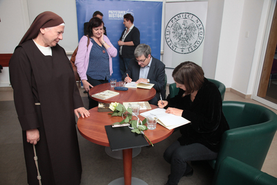 Prezentacja książki Szymona Sławińskiego „Róża” o Matce Elżbiecie Róży Czackiej – Warszawa, 16 października 2018. Fot. Piotr Życieński (IPN)