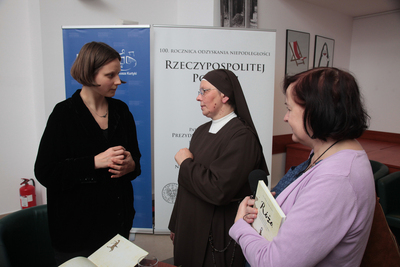 Prezentacja książki Szymona Sławińskiego „Róża” o Matce Elżbiecie Róży Czackiej – Warszawa, 16 października 2018. Fot. Piotr Życieński (IPN)