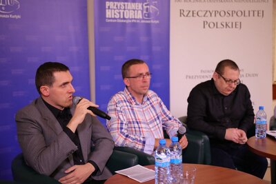 Spotkanie z cyklu Historia zza kulis „O początkach przestępczości zorganizowanej w Polsce” – Warszawa, 17 października 2018. Fot. Aleksandra Wierzchowska (IPN)