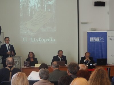 Prezes Instytutu Pamięci Narodowej dr Jarosław Szarek (fot. B. Nowak, BUWiM IPN)