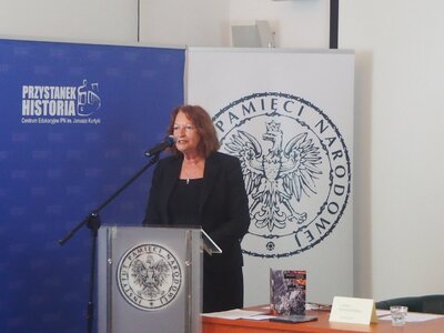 Dr Anna Jagodzińska z Biura Upamiętniania Walk i Męczeństwa (fot. B. Nowak, BUWiM IPN)