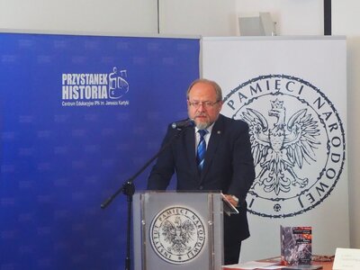 Dyrektor Biura Upamiętniania Walk i Męczeństwa IPN Adam Siwek (fot. B. Nowak, BUWiM IPN)