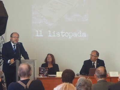 Dyrektor Biura Upamiętniania Walk i Męczeństwa IPN Adam Siwek (fot. B. Nowak, BUWiM IPN)