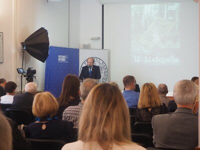 Dyrektor Biura Upamiętniania Walk i Męczeństwa IPN Adam Siwek (fot. B. Nowak, BUWiM IPN)