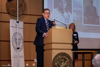 Otwarcie konferencji „Wiara i patriotyzm. Msze za Ojczyznę bł. ks. Jerzego Popiełuszki...” – Warszawa 18 października 2018. Fot. Marcin Jurkiewicz (IPN)