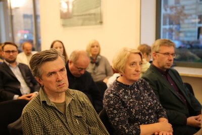 Promocja książki Damiana Karola Markowskiego „Anatomia strachu. Sowietyzacja obwodu lwowskiego 1944–1953...” – Warszawa, 18 października 2018. Fot. Aleksandra Wierzchowska (IPN)