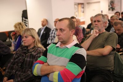 Promocja książki Damiana Karola Markowskiego „Anatomia strachu. Sowietyzacja obwodu lwowskiego 1944–1953...” – Warszawa, 18 października 2018. Fot. Aleksandra Wierzchowska (IPN)