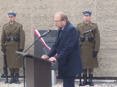 Dyrektor Biura Upamiętniania Walk i Męczeństwa IPN Adam Siwek (fot. B. Nowak, BUWiM IPN)